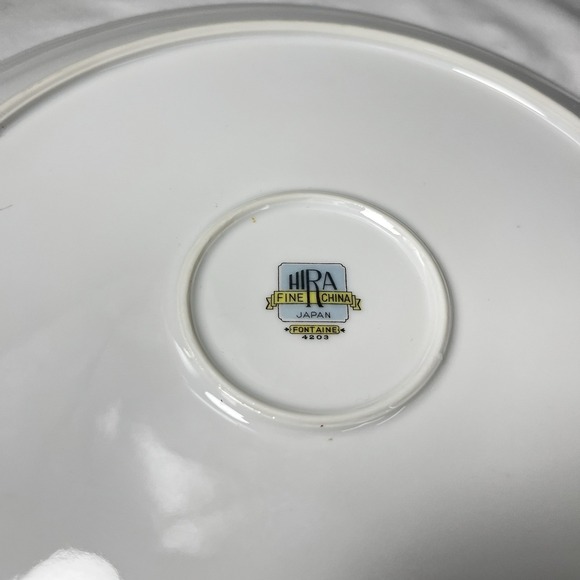 Vtg HIRA China Fontaine 12" Chop Plate Round Platter Serving Dish Purple Pink - Picture 8 of 9